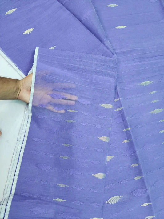 Jamdani Saree Lavender colour - rewayet.com.bd