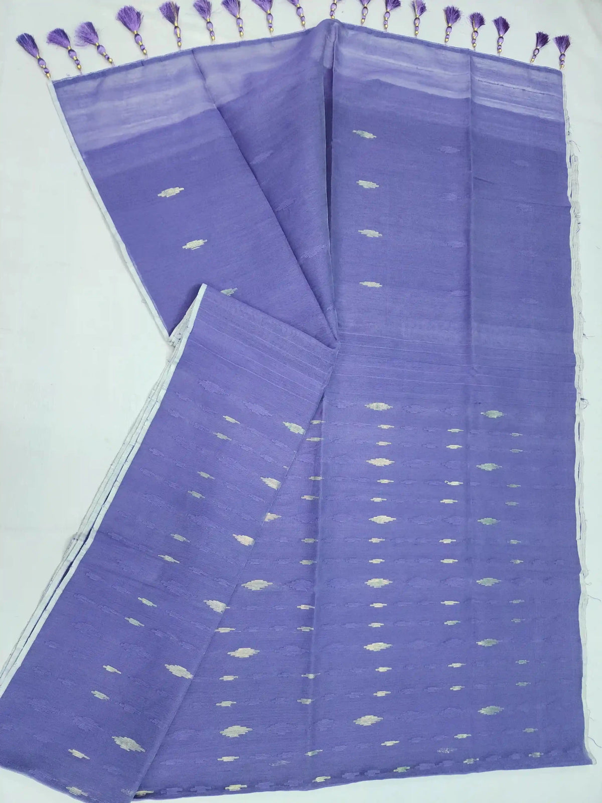 Jamdani Saree Lavender colour - rewayet.com.bd