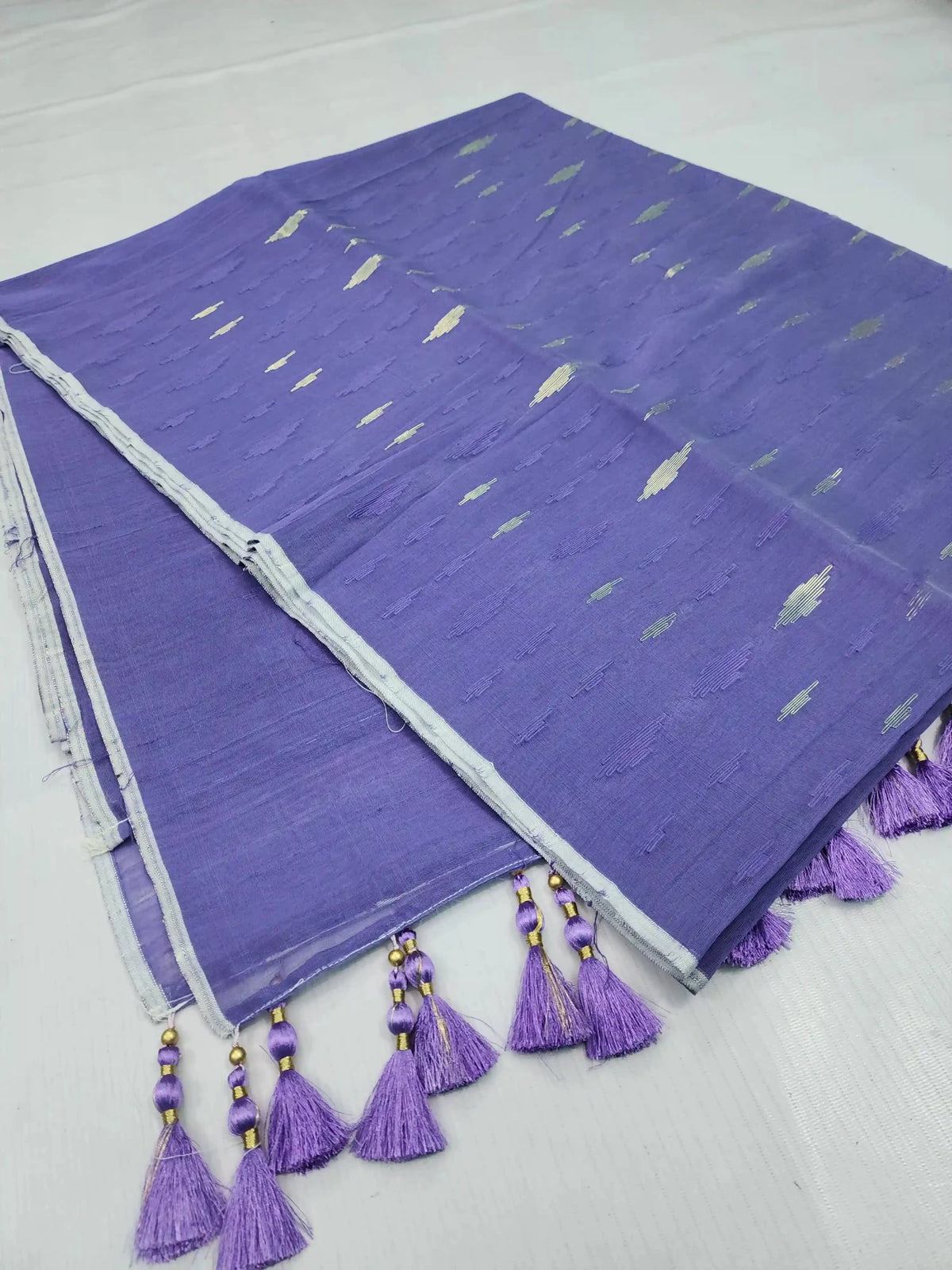 Jamdani Saree Lavender colour - rewayet.com.bd