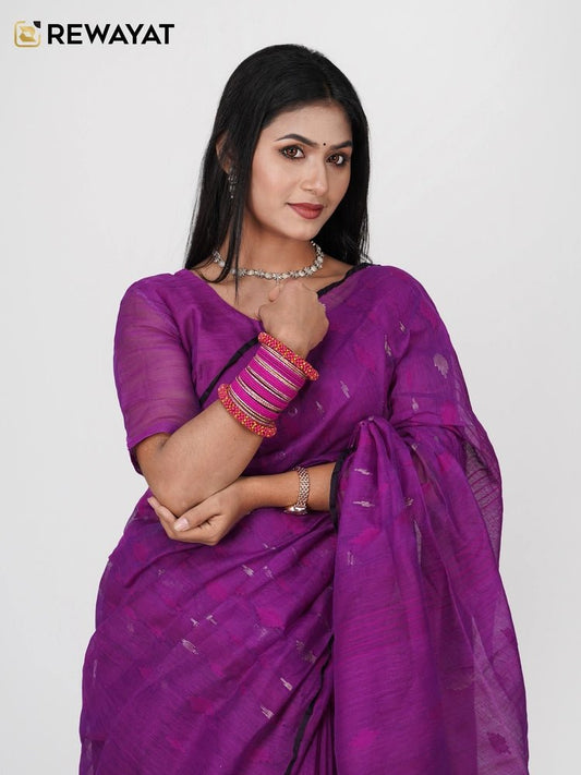 Purpul jamdani - rewayet.com.bd