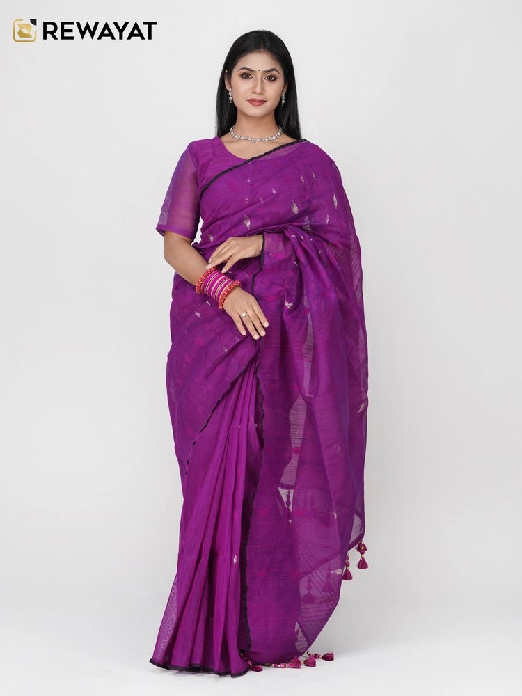 Purpul jamdani - rewayet.com.bd
