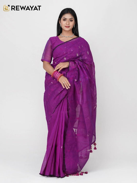 Purpul jamdani - rewayet.com.bd