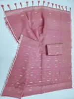 mof pink half silk jamdani - Image 3