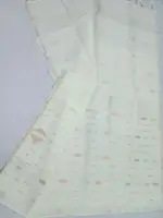 White 3 jori half silk jamdani - Image 3