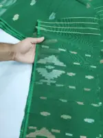bottle green 3 jori half silk jamdani - Image 2
